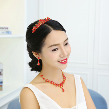 Nevjenska kruna za kosu u korejskom stilu od legure sa kristalima