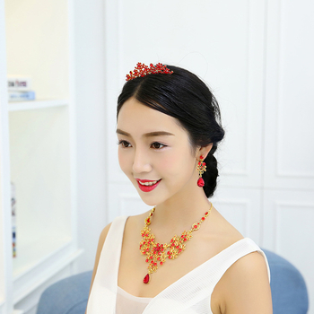 Nevjenska kruna za kosu u korejskom stilu od legure sa kristalima
