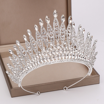 Scenska kruna tiara - Rhinestone, čistoća K-9, oblik krune, elektroplating, prilagodljivo