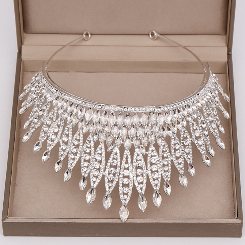 Scenska kruna tiara - Rhinestone, čistoća K-9, oblik krune, elektroplating, prilagodljivo
