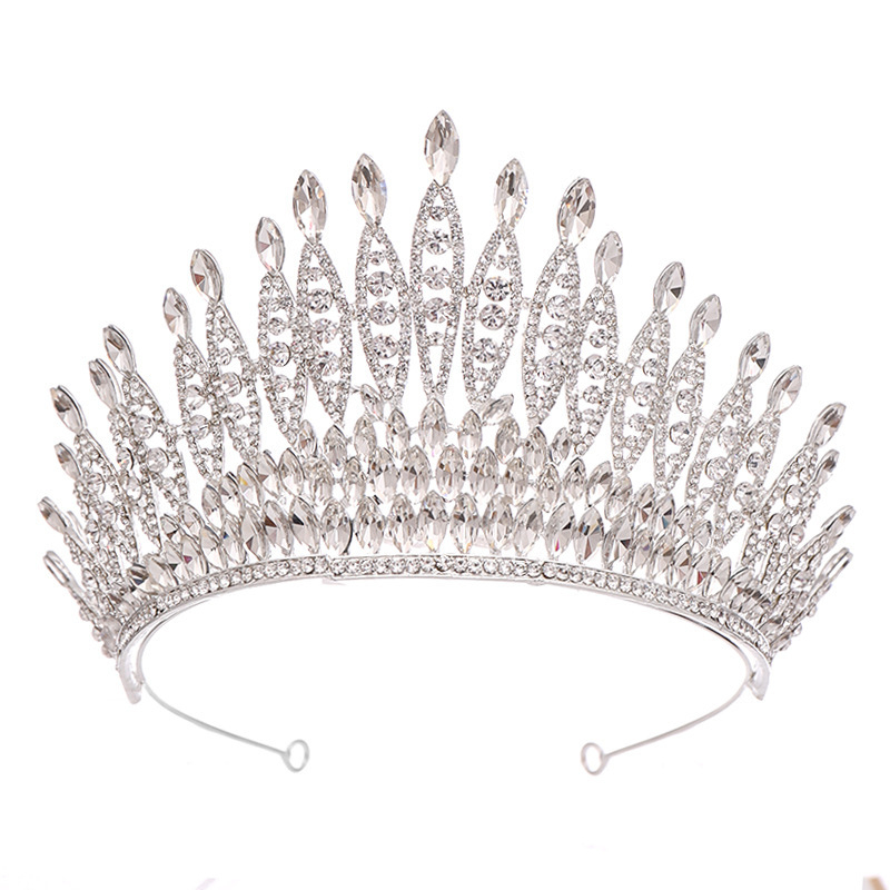 Scenska kruna tiara - Rhinestone, čistoća K-9, oblik krune, elektroplating, prilagodljivo