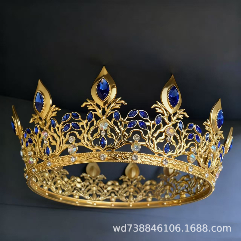 Ukras za glavu od rhinestona, vintage stil, kapkovitog oblika, ručna izrada