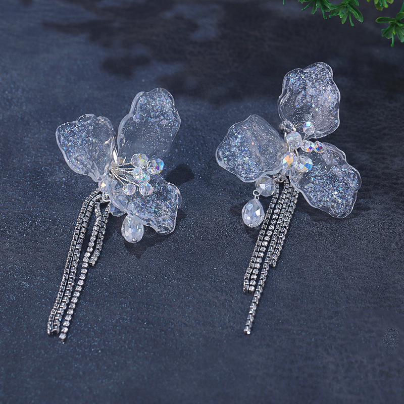 Tiara za kosu - Vintage stil, cvjetni oblik kristalna tiara od legure, elektroplatiranje, pogodno za vjenčanje