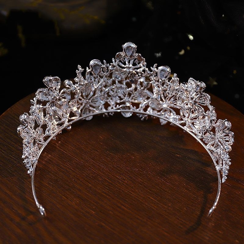 Feniks tiara za nevjestu, korejskog stila princeza, kristalna svadbena diadema — luksuzan dodatak za kosu