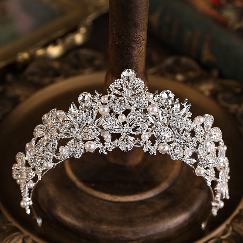Feniks tiara za nevjestu, korejskog stila princeza, kristalna svadbena diadema — luksuzan dodatak za kosu