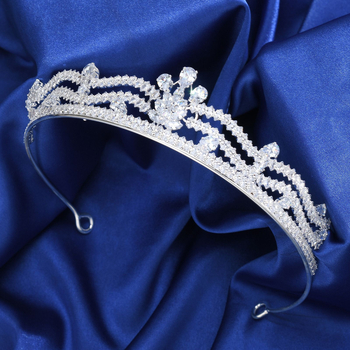 Κορώνα ζιρκόν για γάμο σε δασικό στιλ, απλό και κομψό στέμμα για φωτογράφηση και παραστάσεις