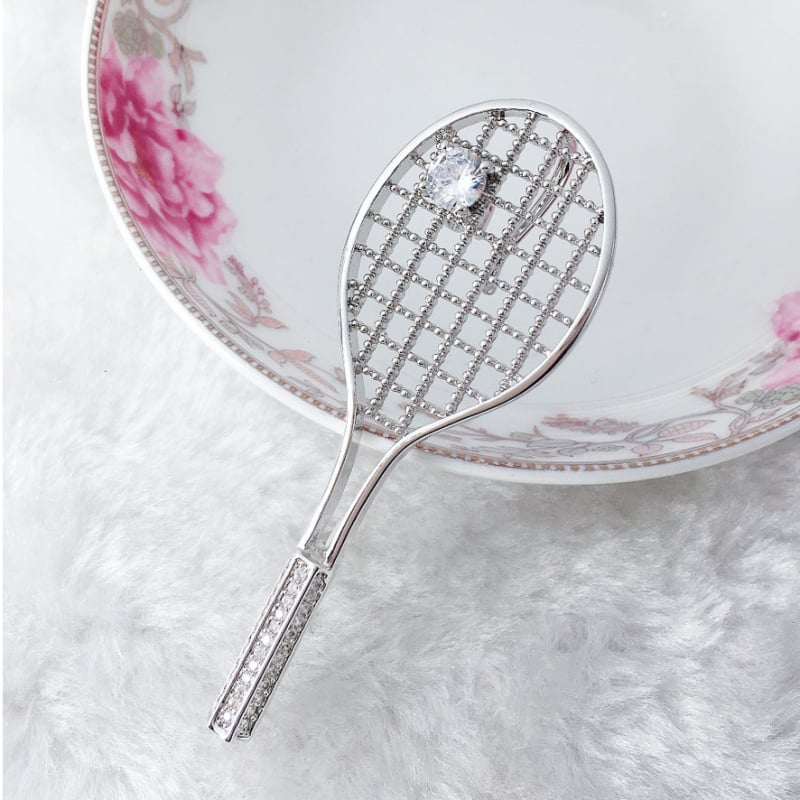 Broșă cu zirconiu micro-incrustat, stil coreean, unisex, design geometric, mozaic din aliaj cu pietre artificiale/semi-prețioase, personalizare disponibilă