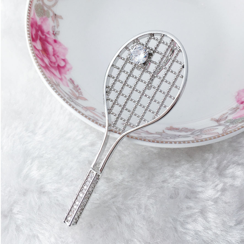 Broșă cu zirconiu micro-incrustat, stil coreean, unisex, design geometric, mozaic din aliaj cu pietre artificiale/semi-prețioase, personalizare disponibilă