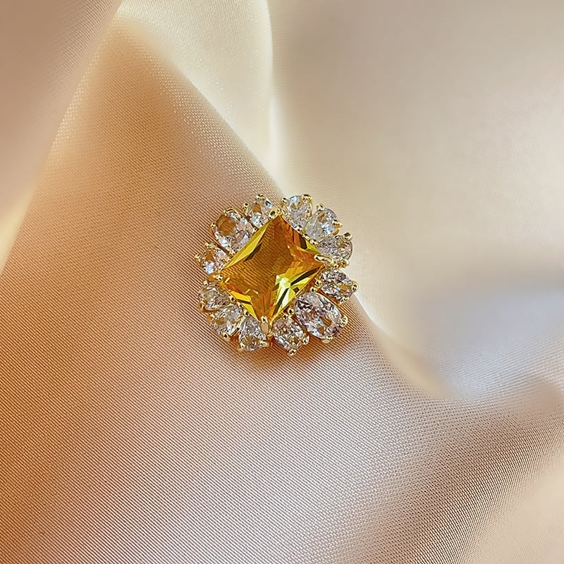 Broșă din cupru – stil Japonez/Coreean, cu diamantată, decorativă, multifuncțională