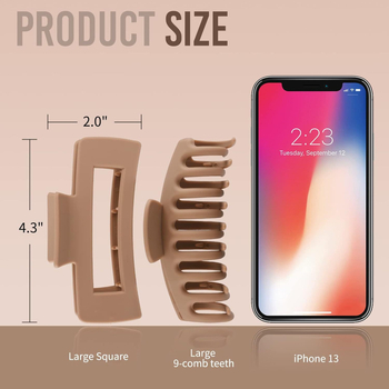 Clip de păr din plastic/rasină – ZHENZHUACC, stil femei, Ins stil, finisaj vopsire prin coacere