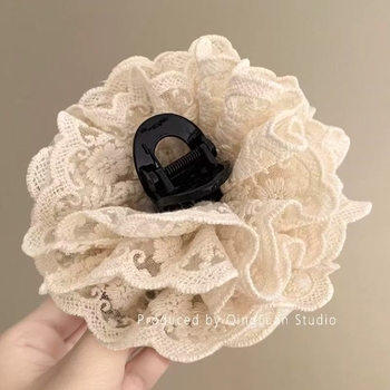 Agrafă pentru păr – dantelă, lucrată manual, stil coreean, proaspăt și dulce