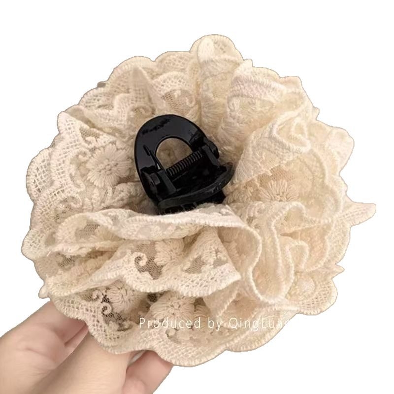 Agrafă pentru păr – dantelă, lucrată manual, stil coreean, proaspăt și dulce