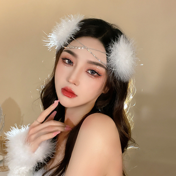 Καρφί μαλλιών με φτερά για γυναίκες — Χειροποίητο κράμα, κλιπ τύπου duckbill, στυλ περιδέραιο φρυδιού