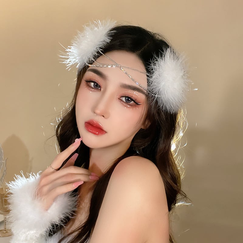 Καρφί μαλλιών με φτερά για γυναίκες — Χειροποίητο κράμα, κλιπ τύπου duckbill, στυλ περιδέραιο φρυδιού