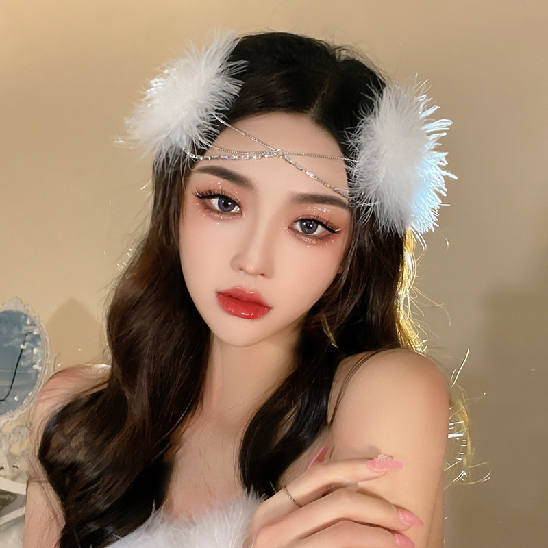 Καρφί μαλλιών με φτερά για γυναίκες — Χειροποίητο κράμα, κλιπ τύπου duckbill, στυλ περιδέραιο φρυδιού