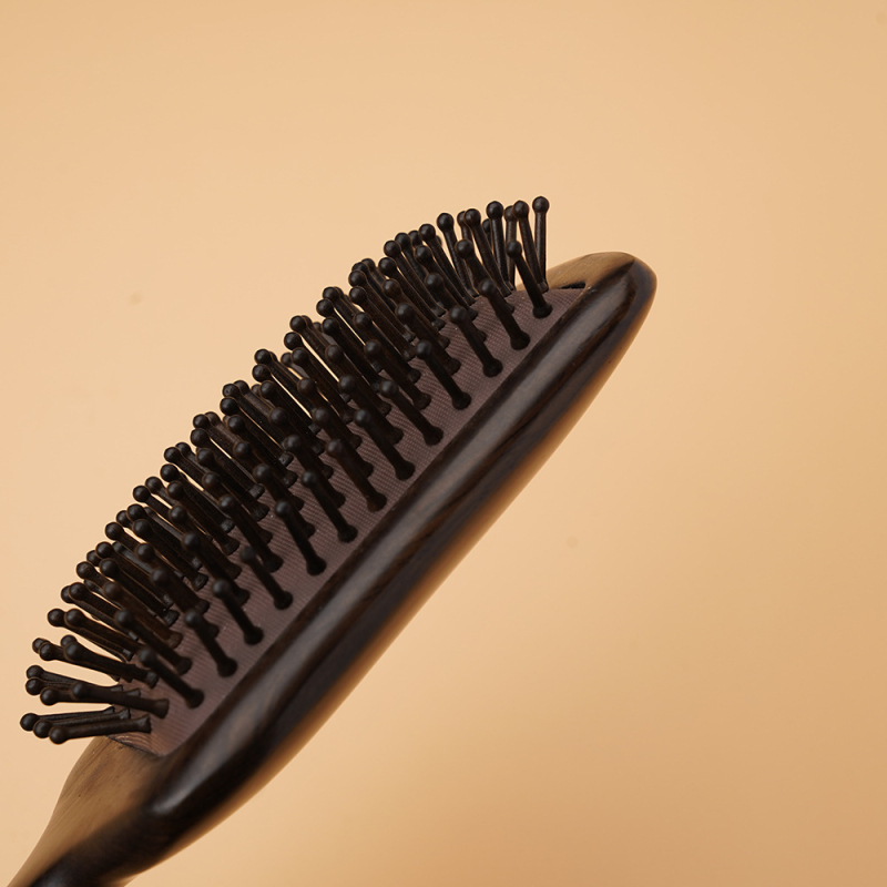 Santalmedžio plaukų šepetys su oro pagalve masažui galvos odai – stačiakampis dizainas, namų naudojimui