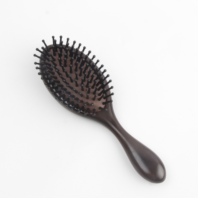 Santalmedžio plaukų šepetys su oro pagalve masažui galvos odai – stačiakampis dizainas, namų naudojimui