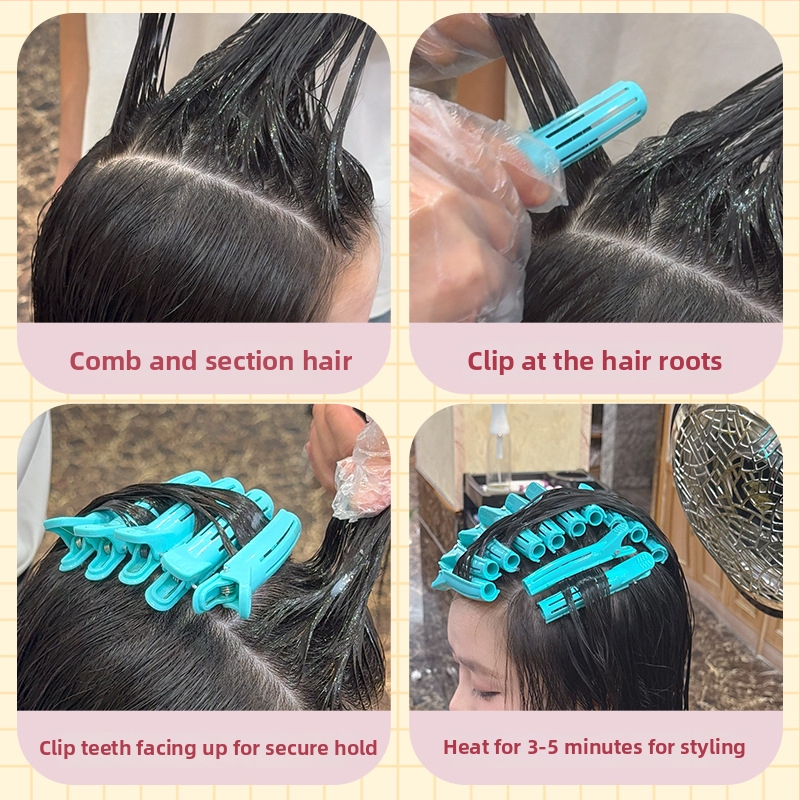 Matu loku cilindrs saknēm, piektās paaudzes profesionālais frizieru instruments Morgan Perm