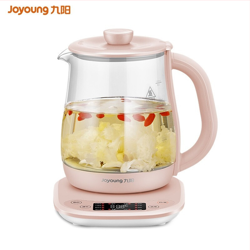 Veselības pota dekociju kanna ar stikla korpusu, 1.5 L, 800 W, 220 V, modelis K15F-WY122