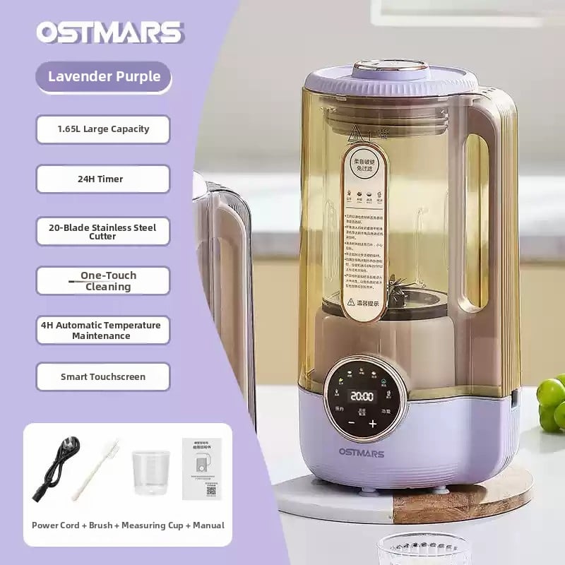 Ostmars PBJ-017 blender za 3-4 osobe, bez filtracije, tehnologija lomljenja zidova, kapacitet 1.2 L ili više, dodirno upravljanje, potpuno automatski, izolirano kućište