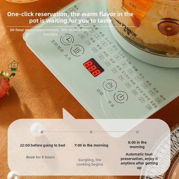 Health Pot elektriskais tējnkanna ar stikla korpusu, tilpums 1,5–2 L, 800 W, 220 V, skārienvadība ar digitālo termostatu