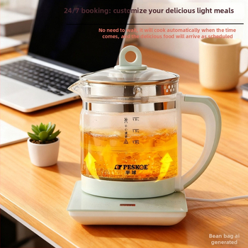 Health Pot elektriskais tējnkanna ar stikla korpusu, tilpums 1,5–2 L, 800 W, 220 V, skārienvadība ar digitālo termostatu