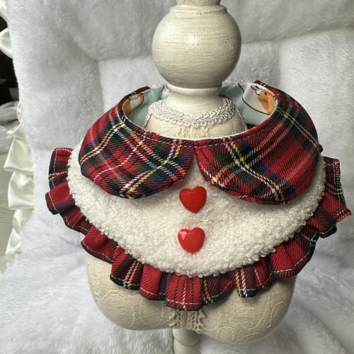 Guler pentru animale de companie, model în carouri, din poliester, stil desen animat, potrivire universală