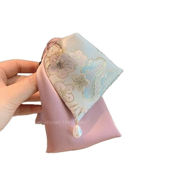 Clamă de păr din satin Gripper — confecție manuală, stil japonez-coreean, proaspăt și dulce