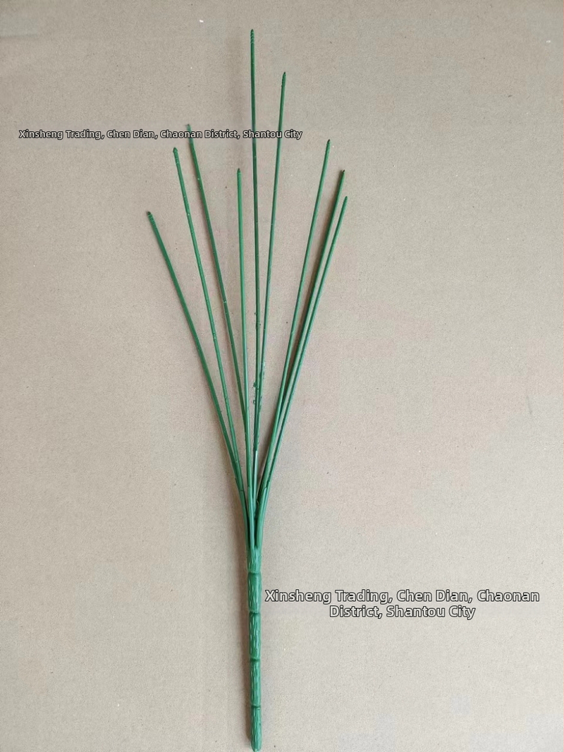 Xinsheng Bonsai žāvēti zari, 9 galvu zari, plastmasas + dzelzs stieple, injekcijas formēšana, austs maisiņš