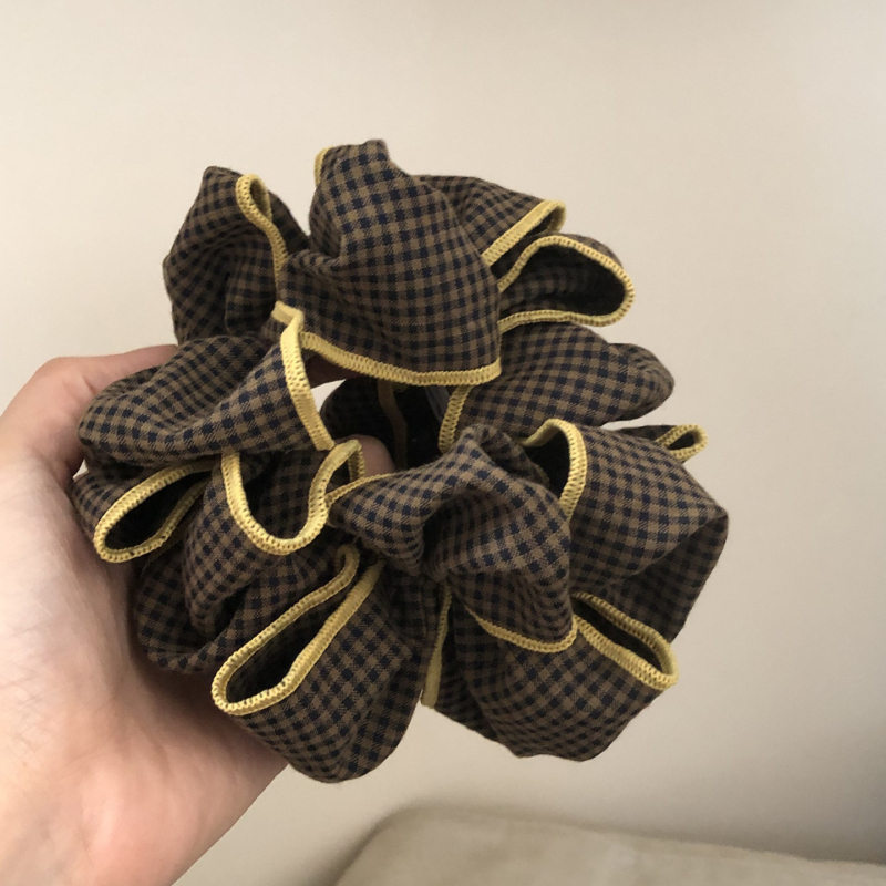 Being hajgumi, kézzel készített szövet, magas rugalmasság, retro plisírozott konty kiegészítő, engedélyezett magánmárka