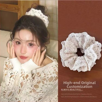 Hajgumi copfhoz, textil anyagból, kézzel készült, egzotikus stílus, magas rugalmasság, 2025 tavasz