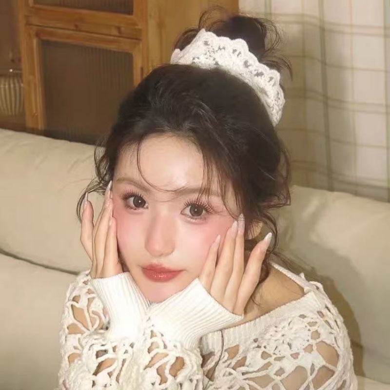 Hajgumi copfhoz, textil anyagból, kézzel készült, egzotikus stílus, magas rugalmasság, 2025 tavasz