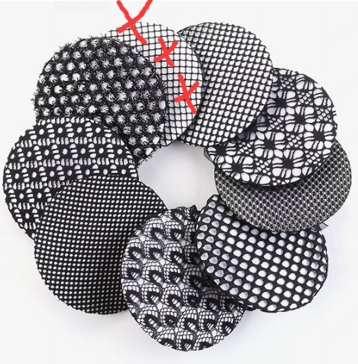 Csipkés hajháló, kézzel szőtt, rombusz mintás háló, egyszerű stílus, nőknek, esküvőre ideális