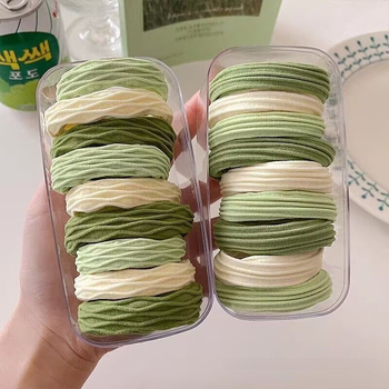 Gradiens hajgumi, selyemfonal, magas rugalmasságú hajgumi, copfhoz, rajzfilm-stílus, 2025 tavasz, Sea Salt sorozat