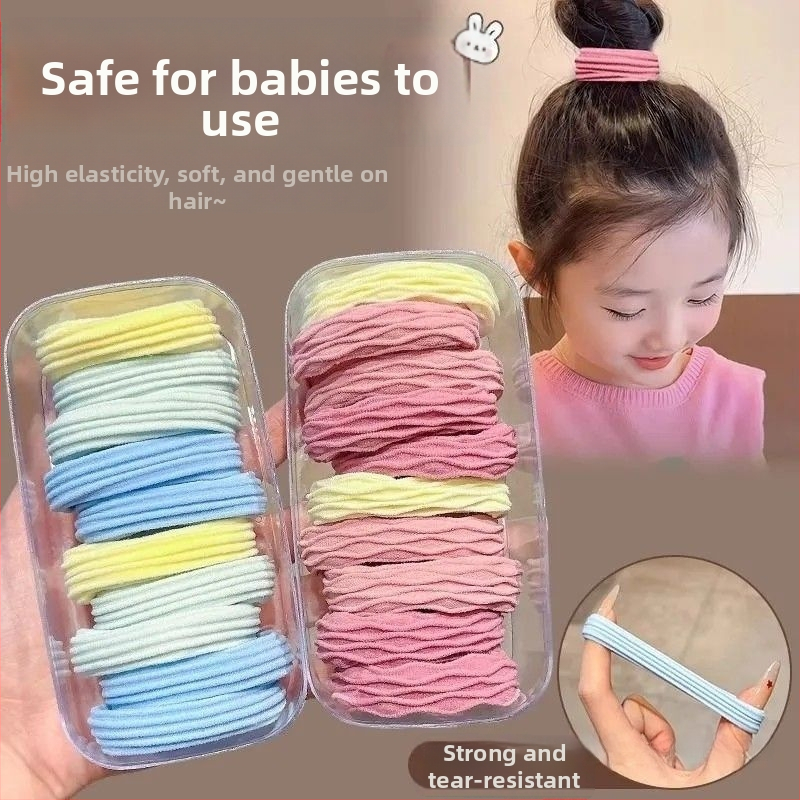 Gradiens hajgumi, selyemfonal, magas rugalmasságú hajgumi, copfhoz, rajzfilm-stílus, 2025 tavasz, Sea Salt sorozat