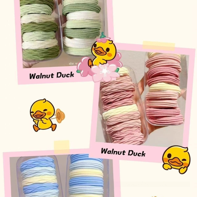 Gradiens hajgumi, selyemfonal, magas rugalmasságú hajgumi, copfhoz, rajzfilm-stílus, 2025 tavasz, Sea Salt sorozat