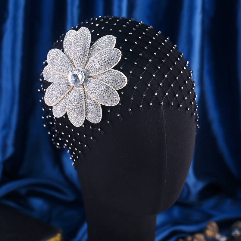 Esküvői fejdísz hálós anyagból – kézzel készített, divatos stílus, Xuan yan márka, modell t0722 (Anyag: Háló; Stílus: Divat; Gyártástechnika: Kézzel készített; Márka: Xuan yan; Modell: t0722)