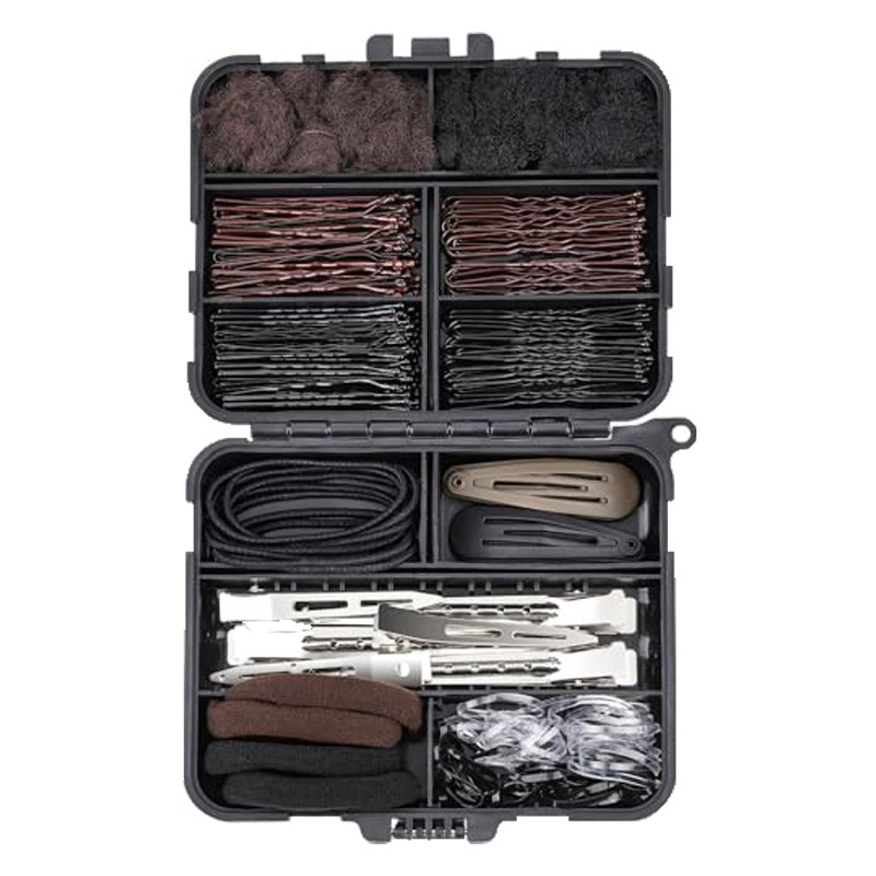 Putni set dodataka za kosu: kopče za kosu, gumice za kosu, mrežice za kosu za balet (Plastika, Qinmei marka, Stil: ženski, casual, Tehnologija obrade: pečenje boje)