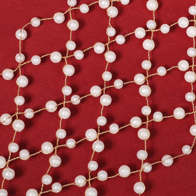 Hajpánt – kézzel készült gyöngyös, fonott menyasszonyi hajdísz, gyöngyökkel és kristályokkal, ötvözet • vintage • kézi kötés • Xuan yan • 2025 ősz