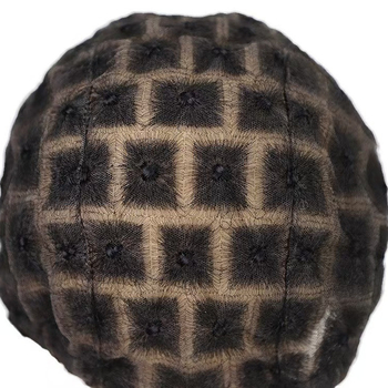 Rankų darbo plaukų tinklinė kepurė perukėms — pilnas galvos dangalas, nėrinių tinklo apačia, Fluttering in the Wind