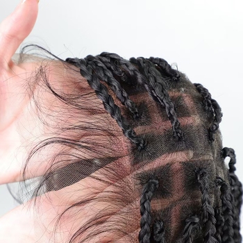 Rankų darbo plaukų tinklinė kepurė perukėms — pilnas galvos dangalas, nėrinių tinklo apačia, Fluttering in the Wind