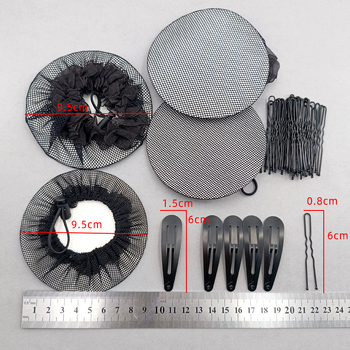 Fém hajháló készlet csipkeszalaggal és U-alakú csattal – természetes stílusú fejfedő