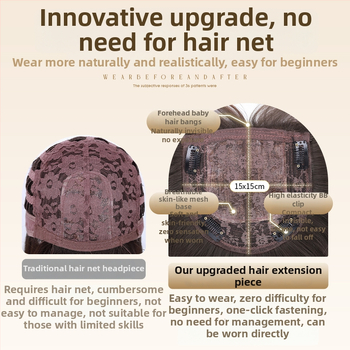 Női teljes paróka — hosszú egyenes haj, hőálló szintetikus szálak, egyenes tincs, mechanikus felépítés