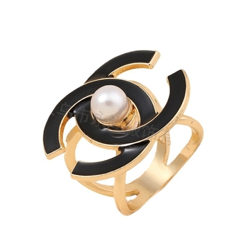 Kaiš za kaput s kopčom dvostrukog-C i perlama, legura, geometrijski dizajn, elektroplatiranje, japansko-korejski stil