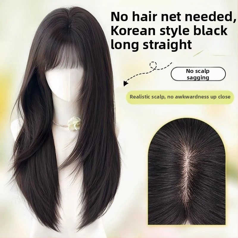 Hajtopper — hosszú egyenes haj, természetes mindennapi megjelenés; anyag: magas hőálló rostok; gyártási technológia: mechanizmus; nem festhető