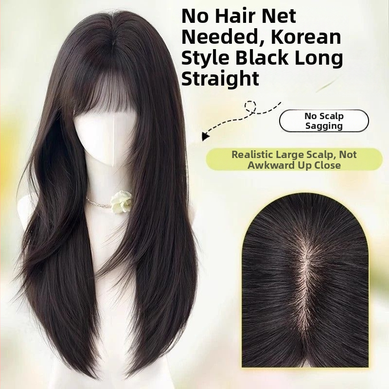 Hajtopper — hosszú egyenes haj, természetes mindennapi megjelenés; anyag: magas hőálló rostok; gyártási technológia: mechanizmus; nem festhető