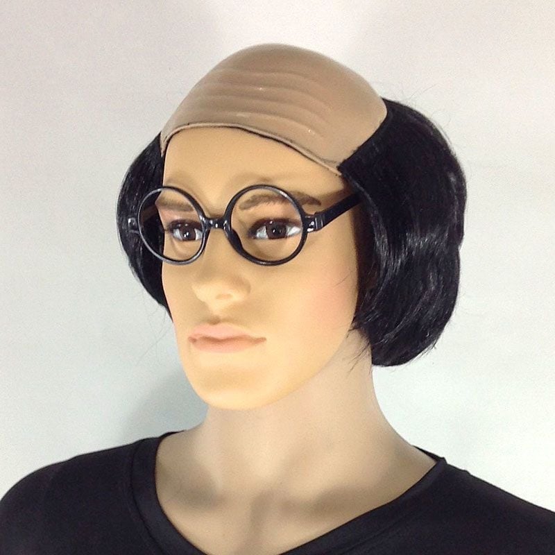 Színpadi paróka rövid göndör hajjal, anyag: normál hőmérsékletű huzal, modell 1