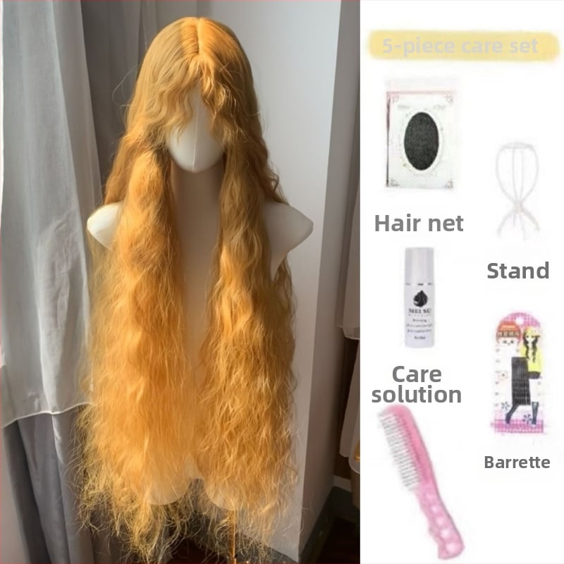 Paróka: hosszú göndör haj, hosszú frufru; Anyag: hőálló rost; Stílus: egzotikus; Nőknek