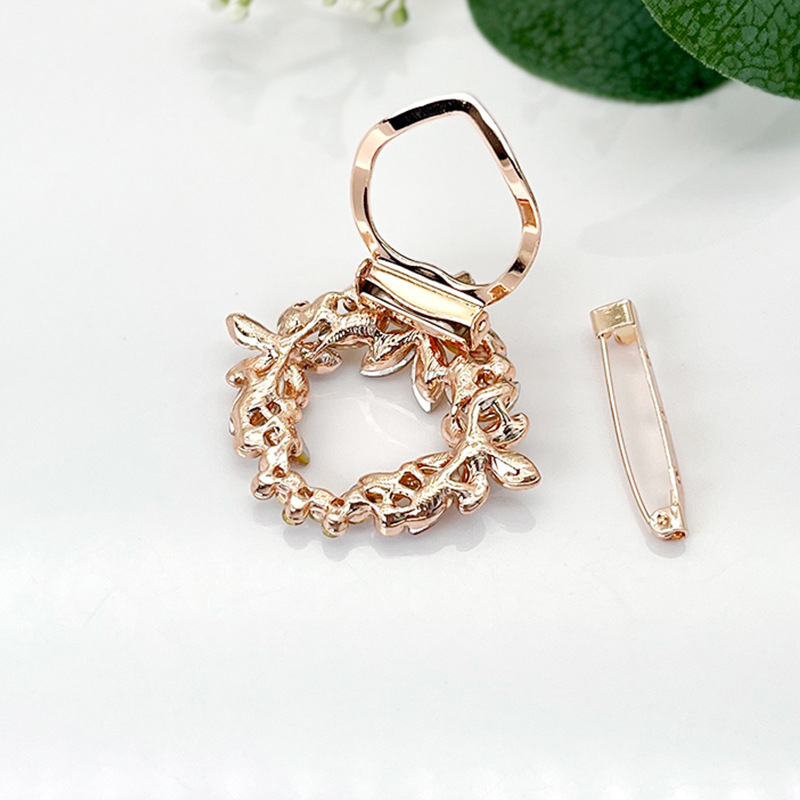 Női kitűző, koreai stílus, ötvözet, gyémántos bevonat, dupla használat