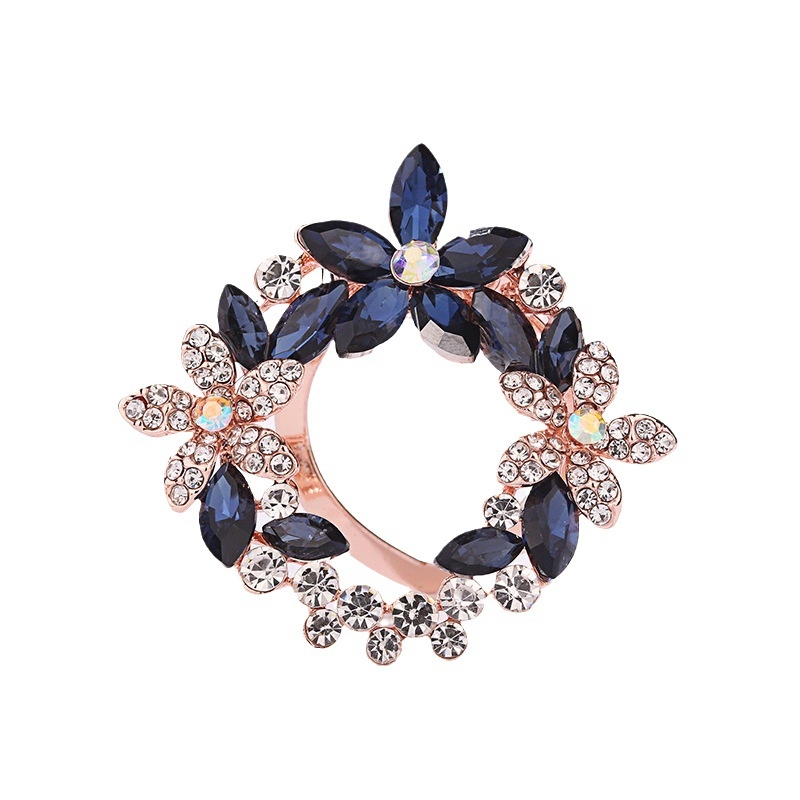 Női kitűző, koreai stílus, ötvözet, gyémántos bevonat, dupla használat